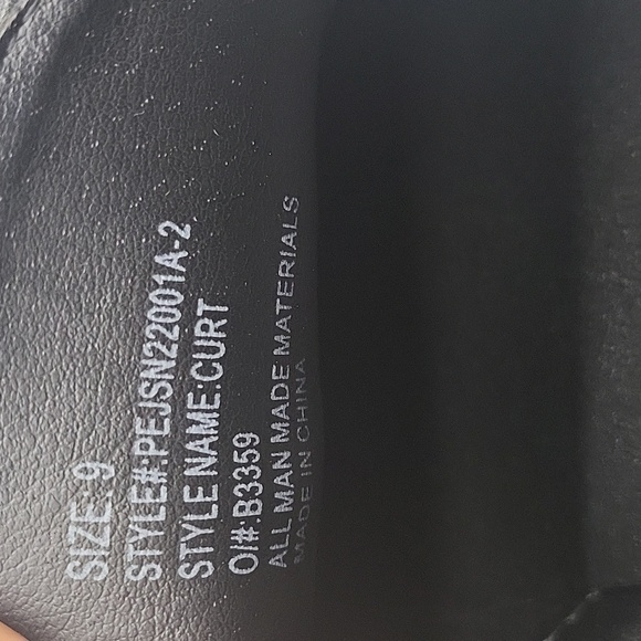 1127- Perry Ellis Men's Shoes Black Color Size 9 NWT - Picture 9 of 10